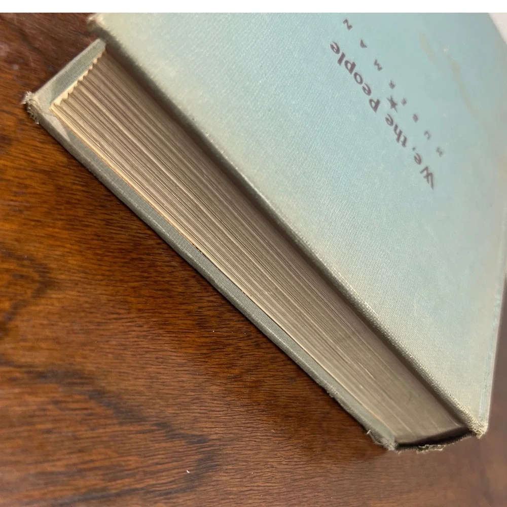 Harper We the People Leo Huberman Cloth Hardcover 1940's Vintage History Book